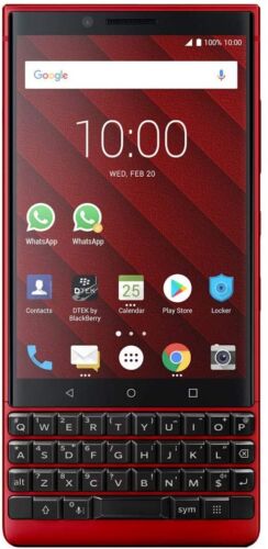BlackBerry KEY2 64GB BBF100-2 Red Unlocked  Refurbished Formidable Wireless